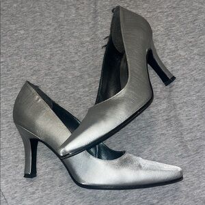 Stuart Weitzman Silver Heels